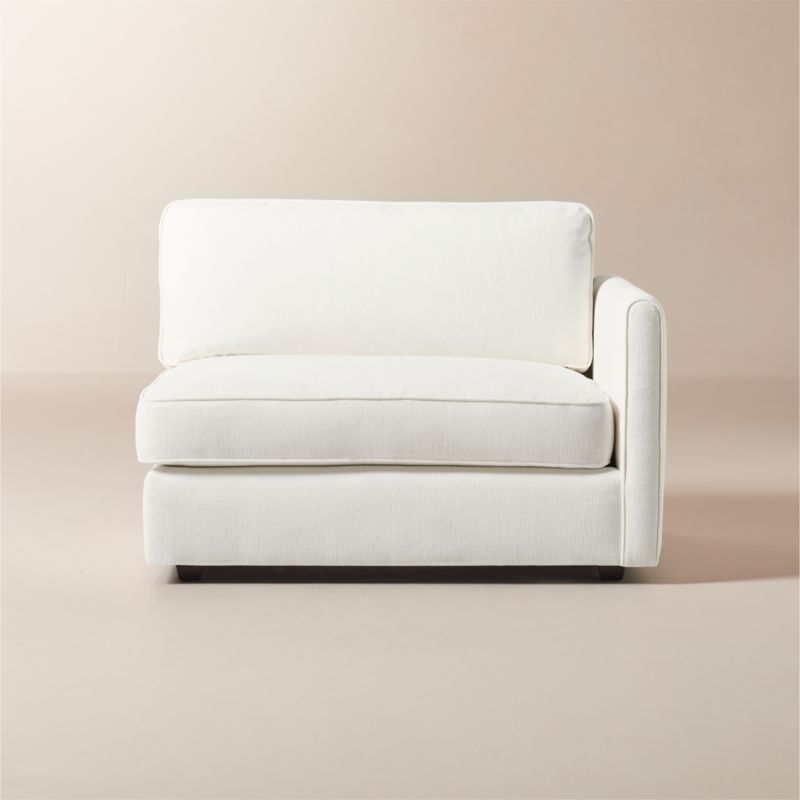 Malea White Performance Fabric Right-Arm Chair - image 0 of 8