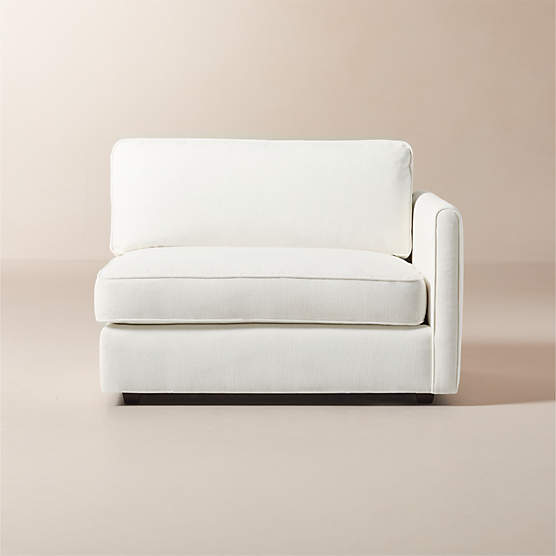 Malea White Performance Fabric Right-Arm Chair