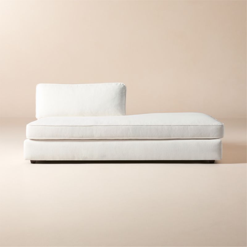 Malea White Performance Fabric Right-Arm Chaise - image 0 of 7