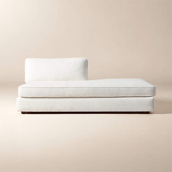 Malea White Performance Fabric Right-Arm Chaise