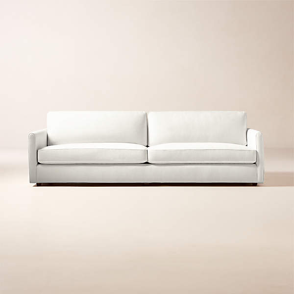 Malea White Performance Linen Sofa Cb2