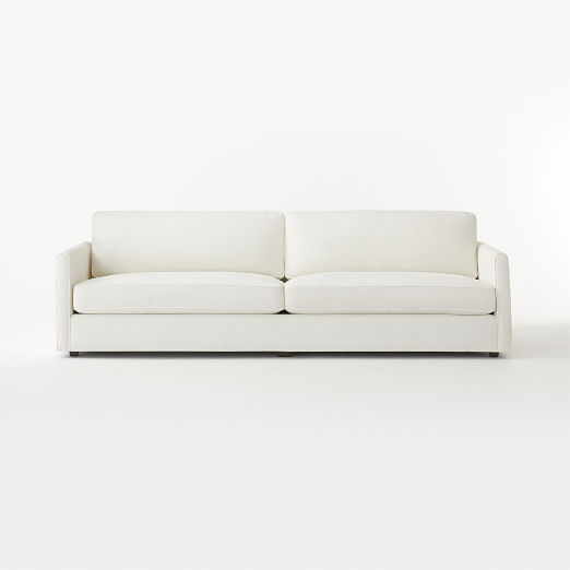 Malea 100" White Performance Fabric Sofa