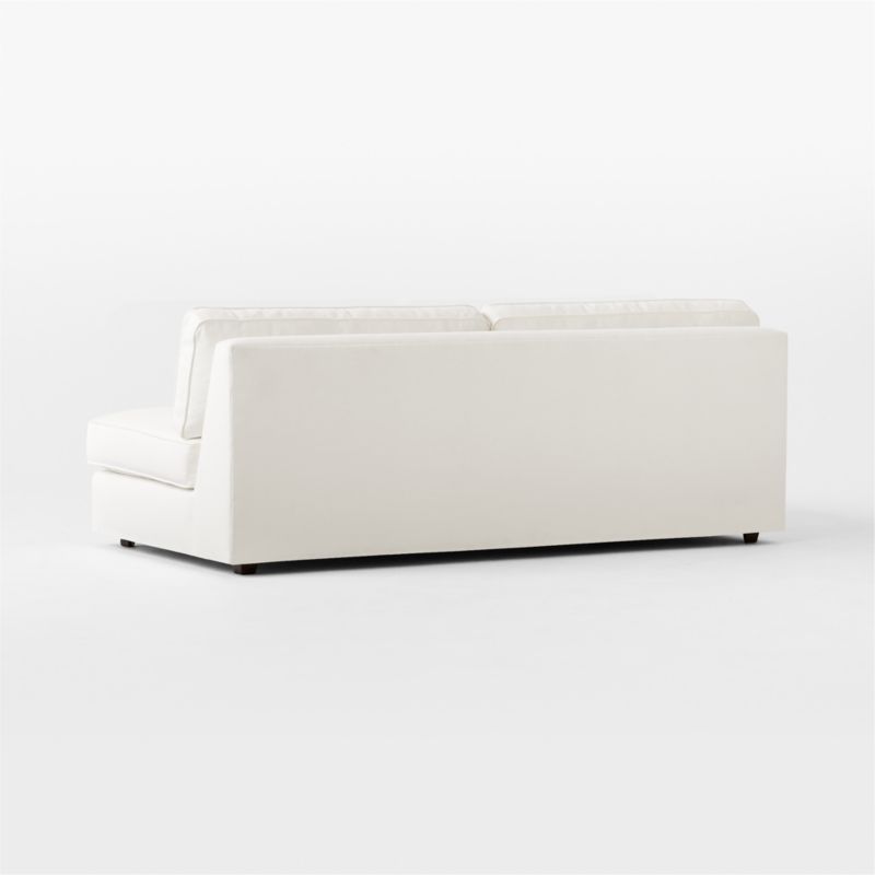 Malea White Performance Fabric Armless Loveseat - image 5 of 8