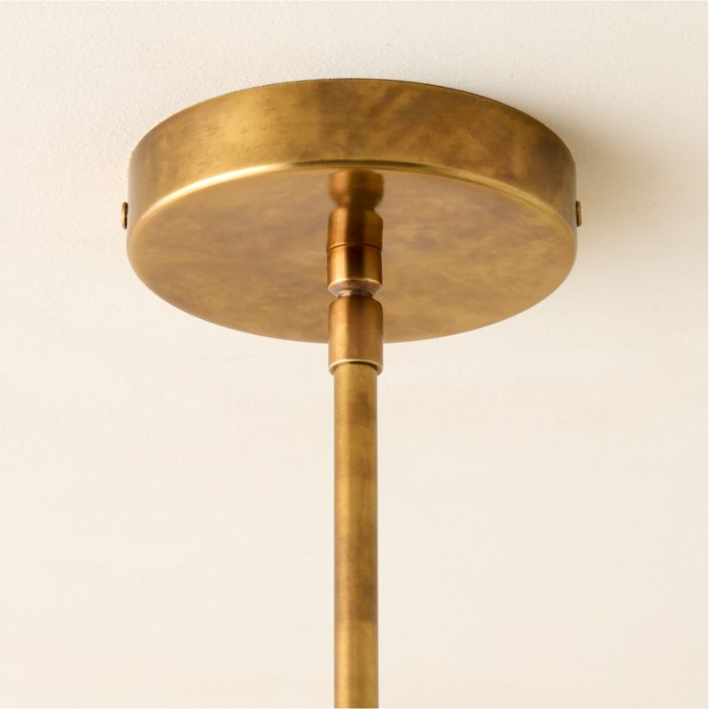 Mandalay Aged Brass Pendant Light by Andreas Hansen 15.5" - image 3 of 7