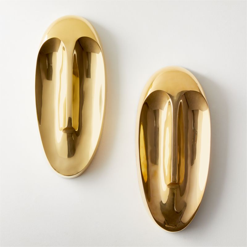 Mandla Unlaquered Brass Mask Wall Decor - image 4 of 5