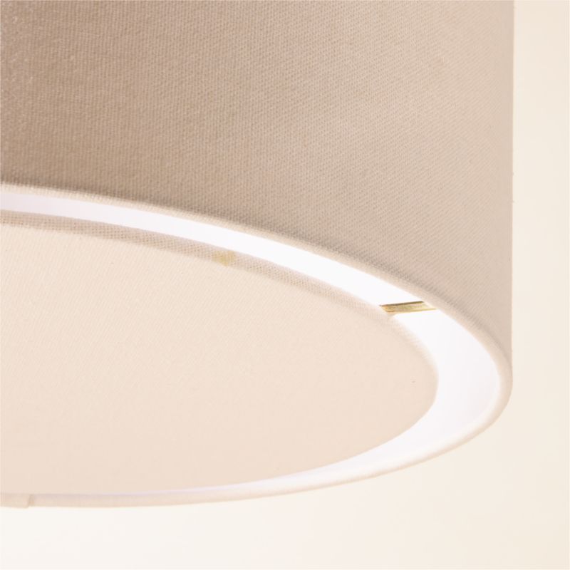 Mane White Marble Arc Floor Lamp with Linen Shade - image 3 of 7