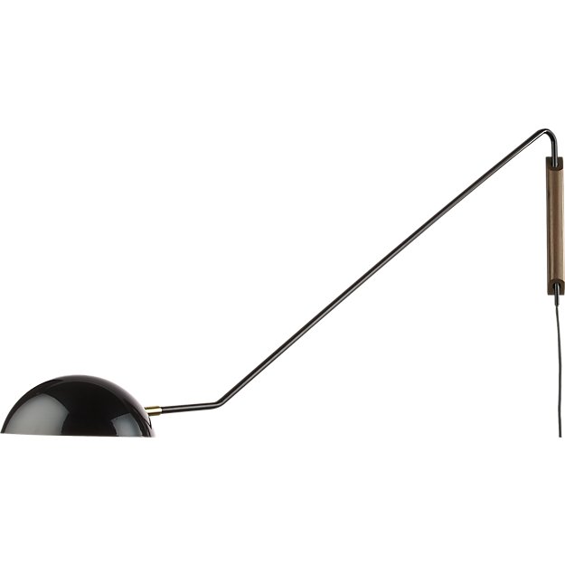 Mantis Swivel Wall Sconce Black Reviews Cb2