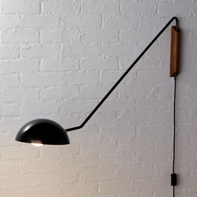View Mantis Swivel Wall Sconce Black details