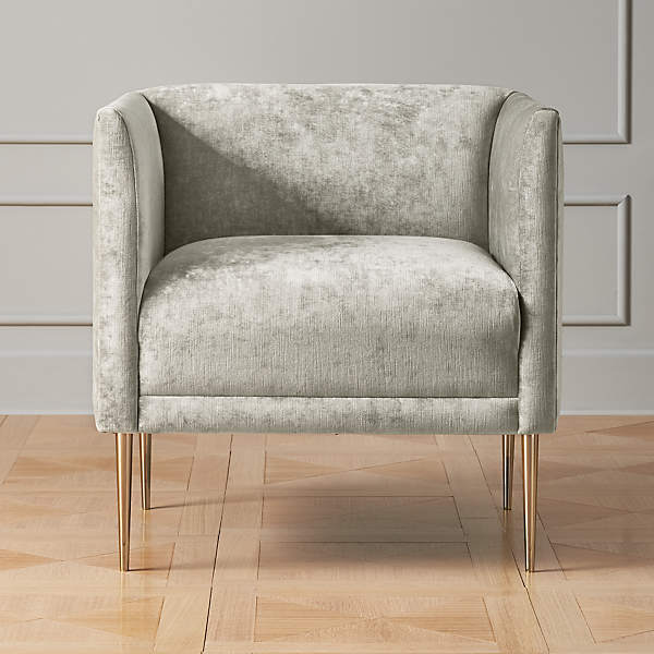 velvet armchair