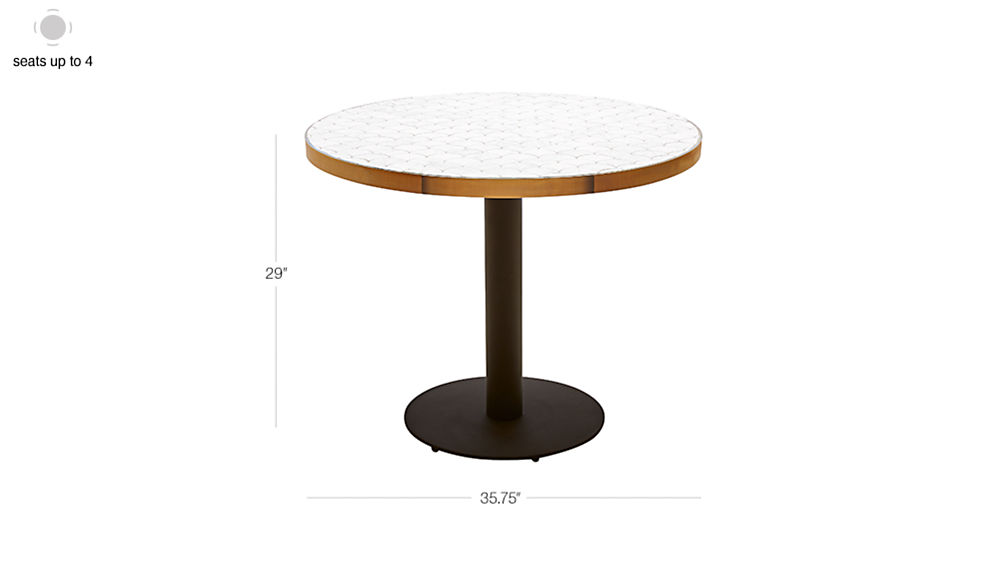 bistro marble outdoor table + Reviews CB2