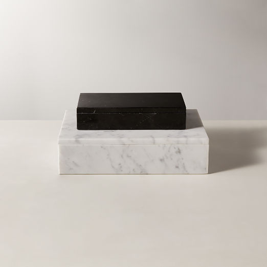 Large White Marble Box