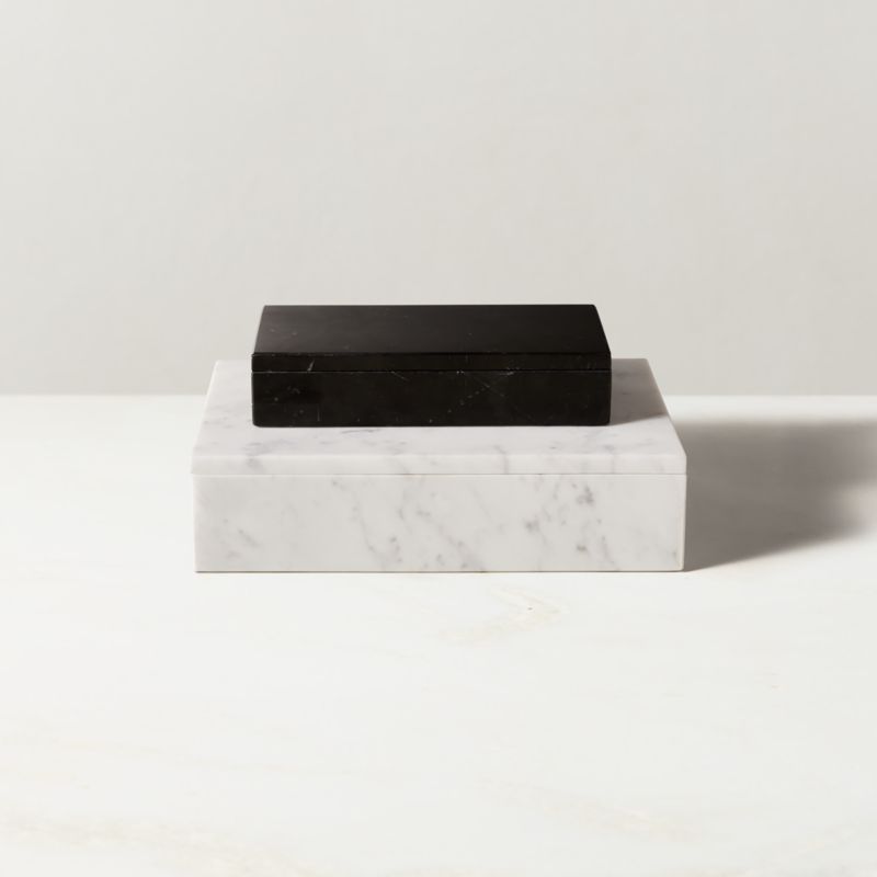 Large White Marble Box - image 1 of 6