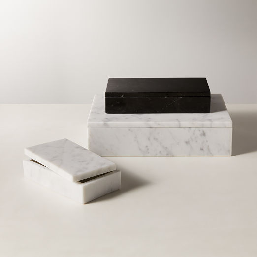 Large White Marble Box
