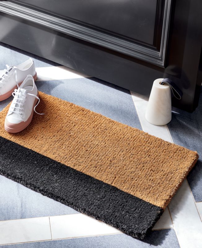 Marble Doorstop with Leather Loop Handle - image 4 of 6