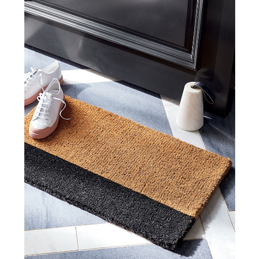 Marble Doorstop with Leather Loop Handle