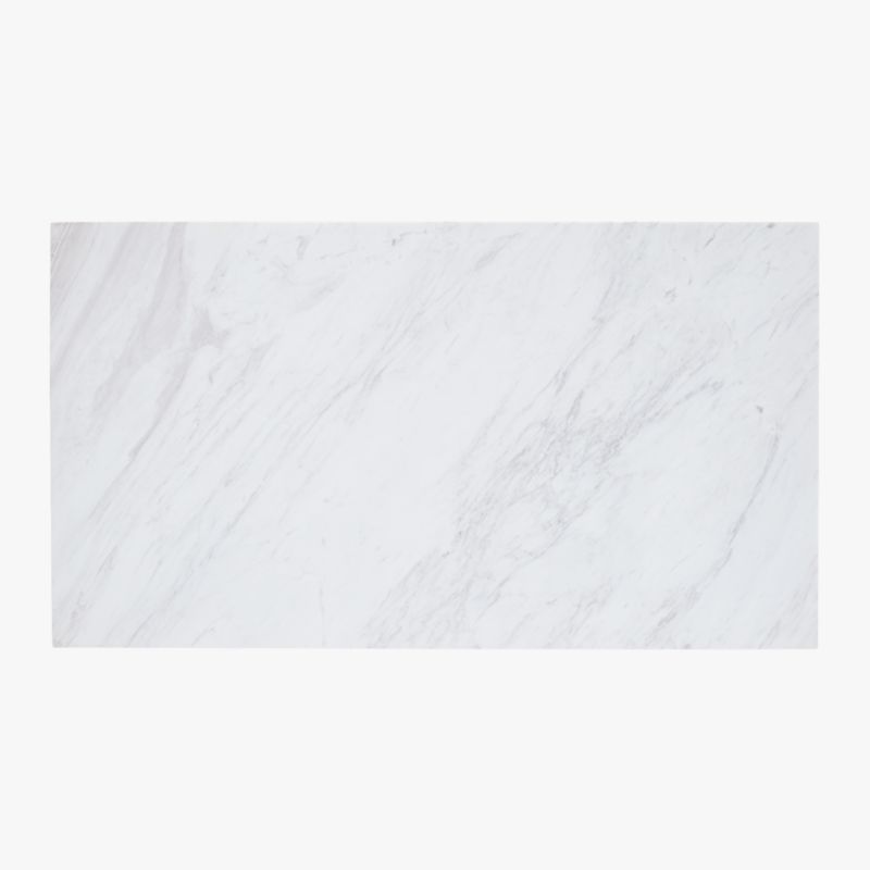 CB2 - March Catalog 2021 - Nexus White Marble Bath Caddy