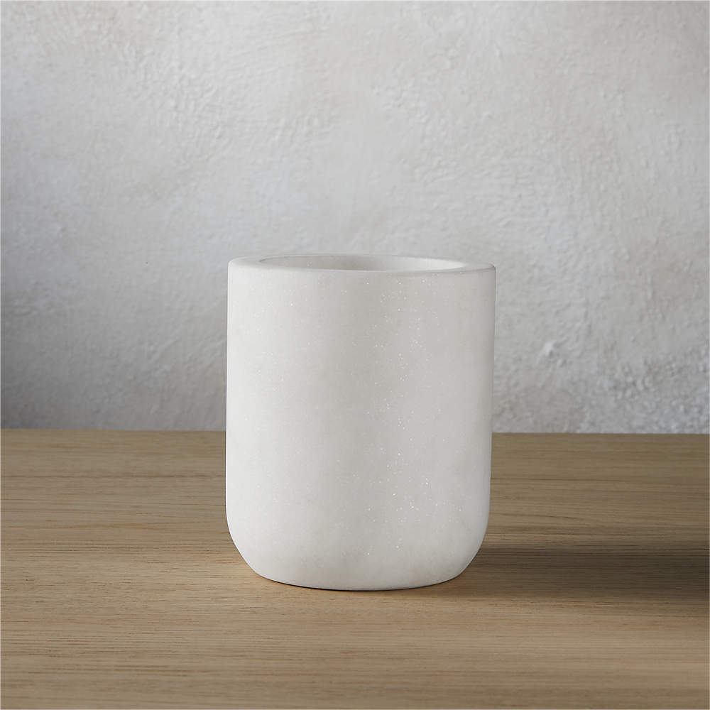 Marble Toothbrush-Razor Cup