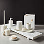 Nexus White Marble Bath Caddy + Reviews | CB2