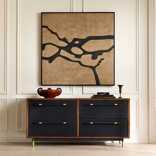 'Marca' Framed Wall Art 48"x48"