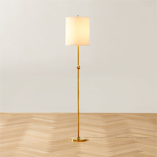 Marceau Boule Polished Brass Floor Lamp