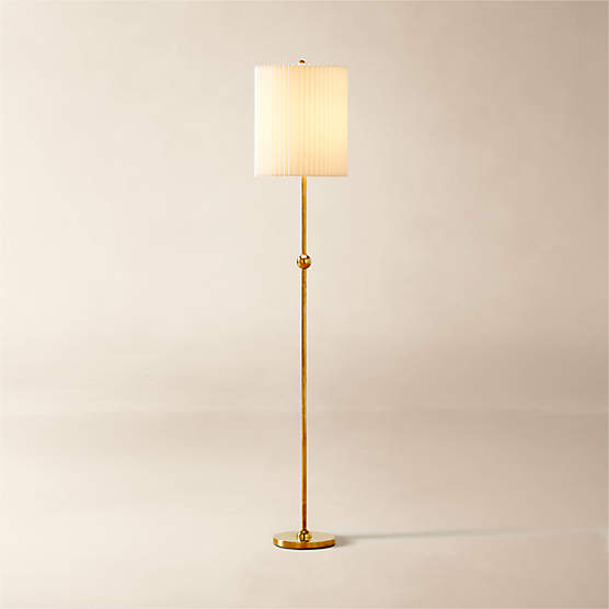 Marceau Boule Polished Brass Floor Lamp