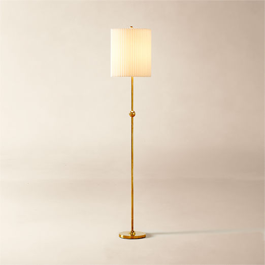 Marceau Boule Polished Brass Floor Lamp