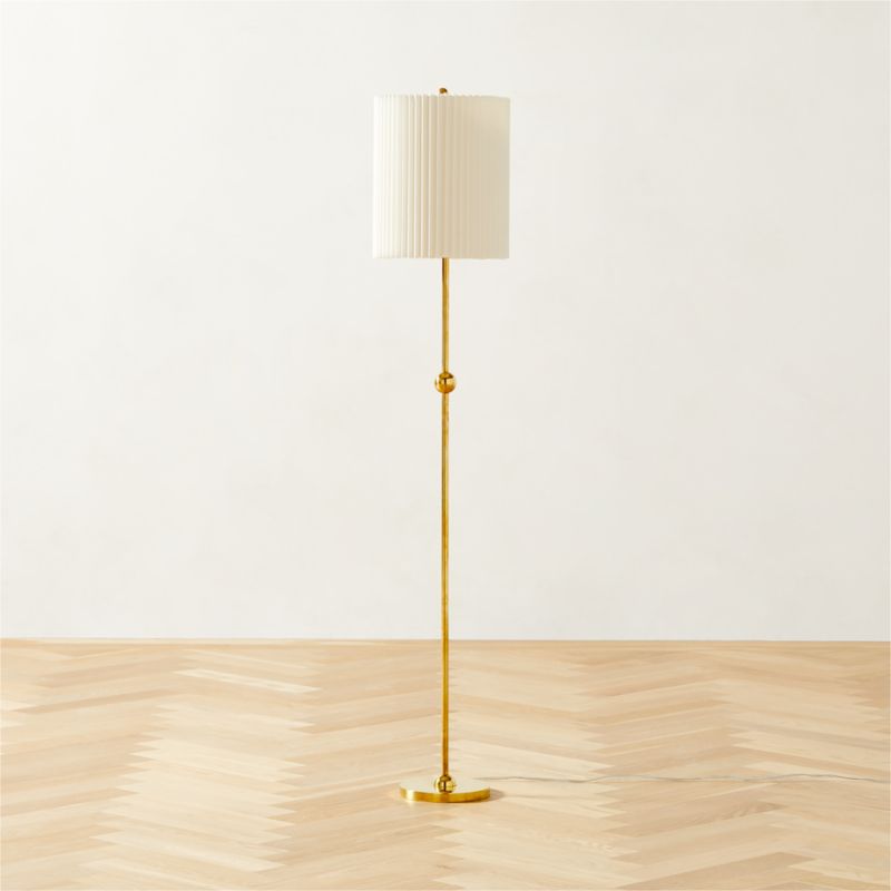 Marceau Boule Polished Brass Floor Lamp - image 2 of 4