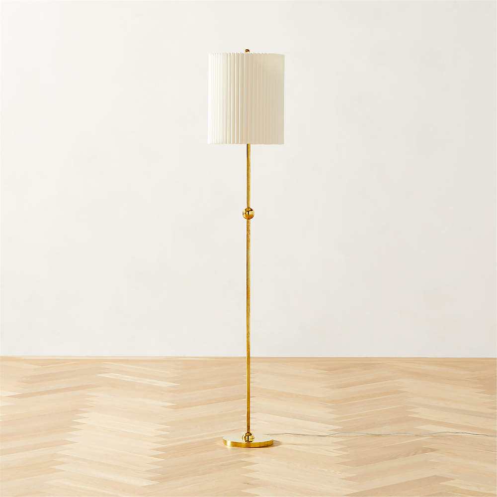 Marceau Polished Brass Modern Floor Lamp