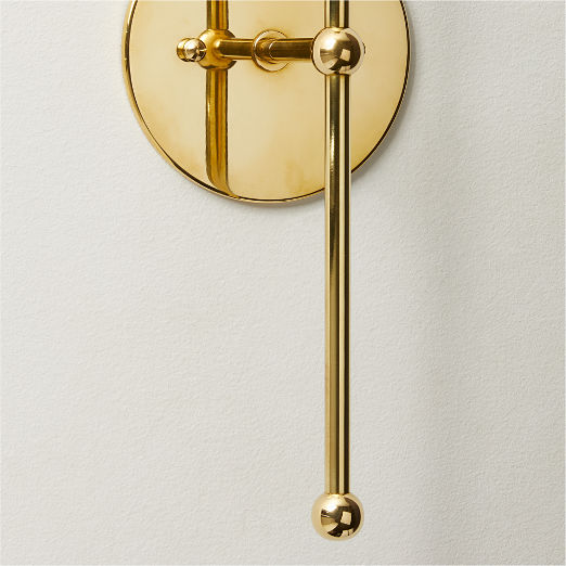 Marceau Boule Polished Brass Wall Sconce