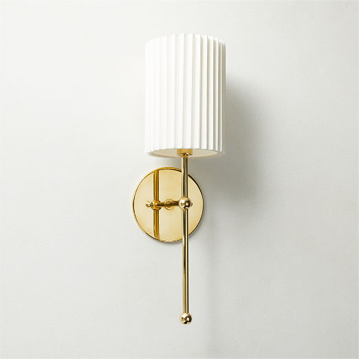 Marceau Boule Polished Brass Wall Sconce