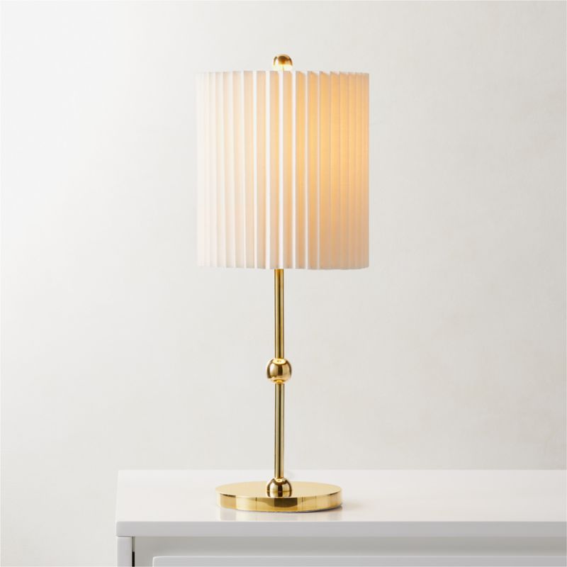 Marceau Boule Polished Brass Modern Table Lamp + Reviews | CB2 Canada