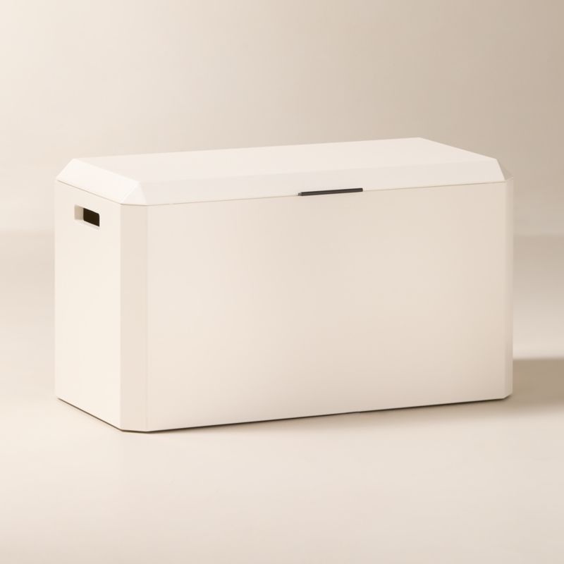 View Marcel White Storage Trunk Large details