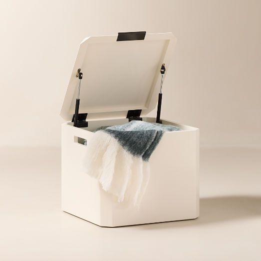 Marcel White Storage Trunk Small