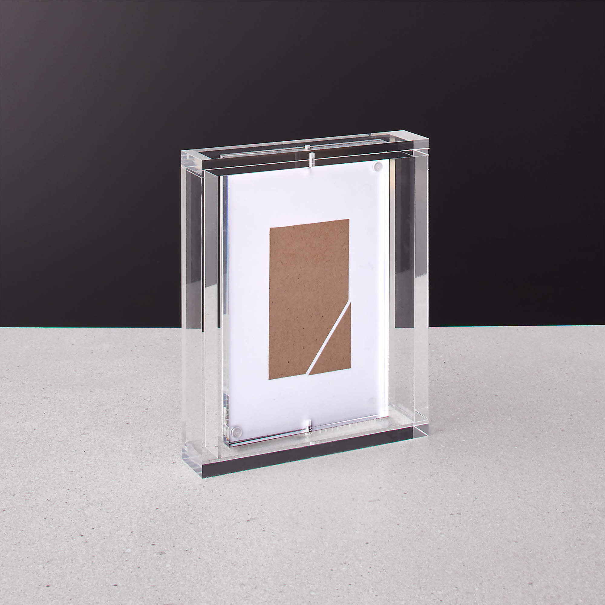 Marco Acrylic Modern Picture Frame 4"x6" + Reviews CB2