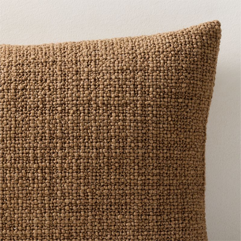 Marco Green Woven Italian Wool Throw Pillow with Down-Alternative Insert 20"x20" - image 1 of 3