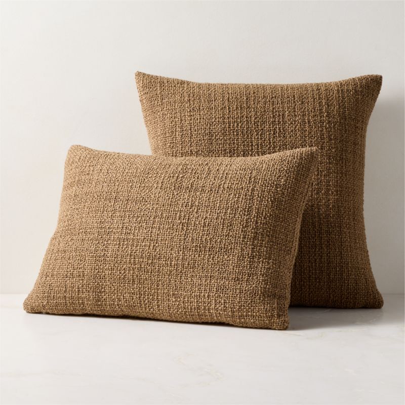 Marco Green Woven Italian Wool Throw Pillow with Down-Alternative Insert 20"x20" - image 2 of 3