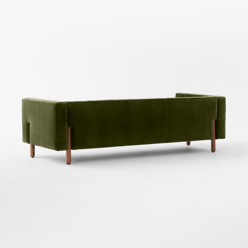 Marconi 81.5" Tufted Green Velvet Sofa by Gianfranco Frattini - image 7 of 10