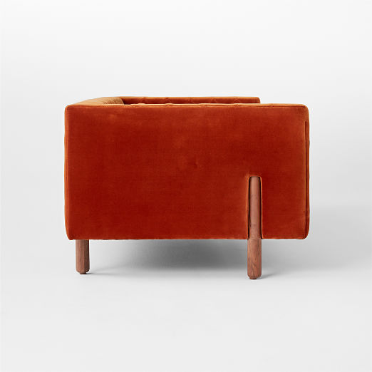 Marconi 3-Seater Tufted Sofa Luca Russet by Gianfranco Frattini