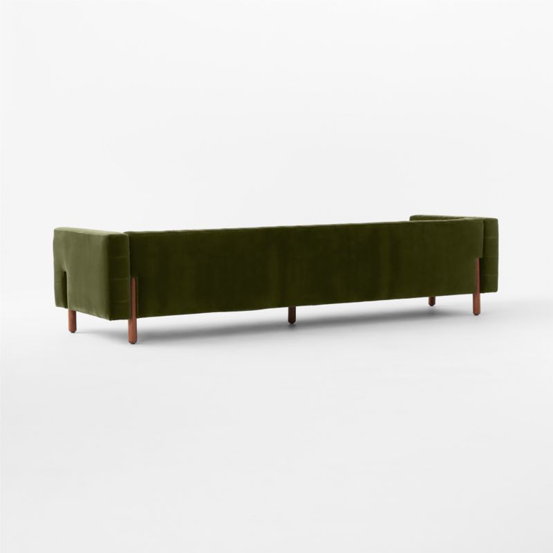 Marconi 105" Tufted Green Velvet Sofa by Gianfranco Frattini - image 7 of 9