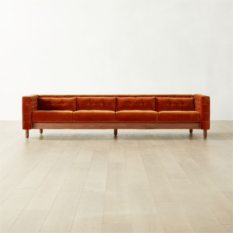 Marconi 4-Seater Tufted Sofa Deauville Stone by Gianfranco Frattini - image 1 of 8