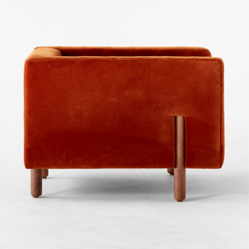 Marconi Tufted Accent Chair Curious Linen by Gianfranco Frattini - image 5 of 9