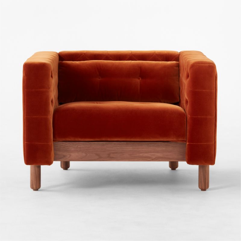 Marconi Tufted Accent Chair Curious Linen by Gianfranco Frattini - image 3 of 9