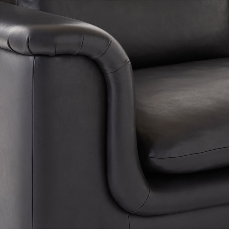 Mardones Leather Sofa Bello Black - image 7 of 8