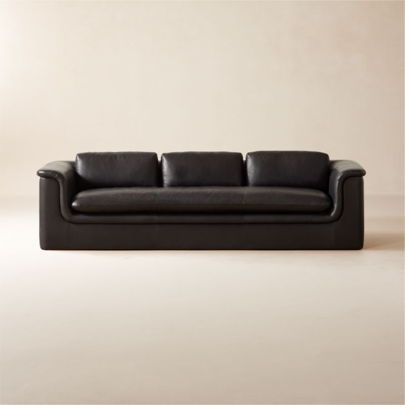 Mardones Leather Sofa Bello Black - image 2 of 8