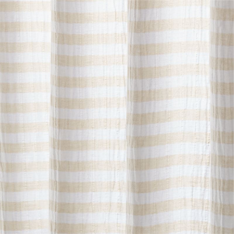 Maren Organic Cotton Striped Shower Curtain 72" - image 3 of 4