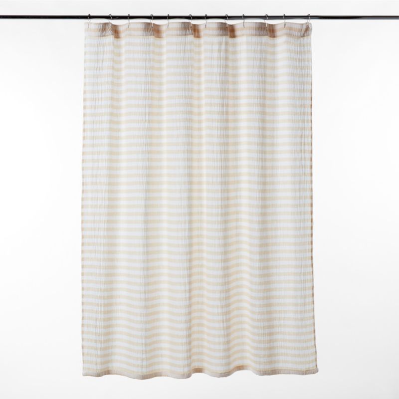 Kamilla Organic Cotton Dark Terracotta Shower Curtain 72 +