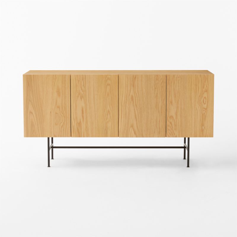 Marfil 60" Oak Wood Media Console - image 3 of 9