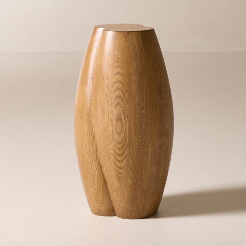 Margot White Ash Wood Side Table - image 0 of 6