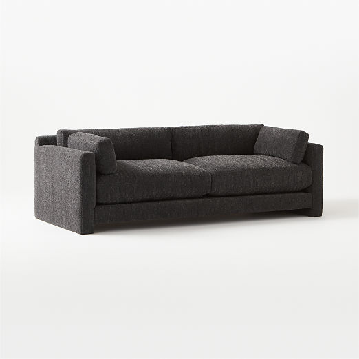 Marguerite 90" Black Boucle Sofa