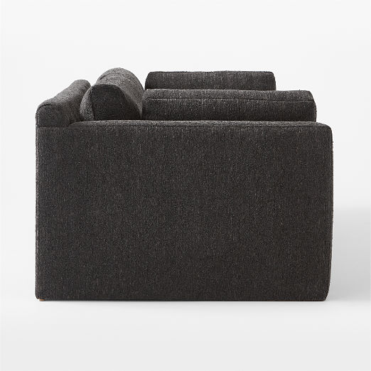 Marguerite 90" Black Boucle Sofa